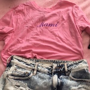forever 21 cropped t-shirt